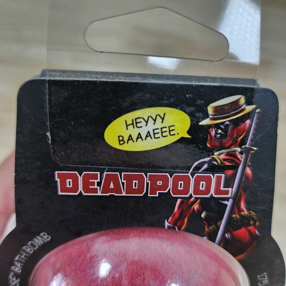 Marvel Deadpool Surprise Bath Bomb Patchouli Scented Sealed Hot Topic Licensed